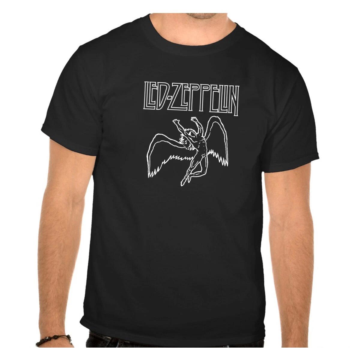 LED - ZEPPELIN Rock Band Rock Music Legends Black Kids T-Shirt - 884_Kids- XL