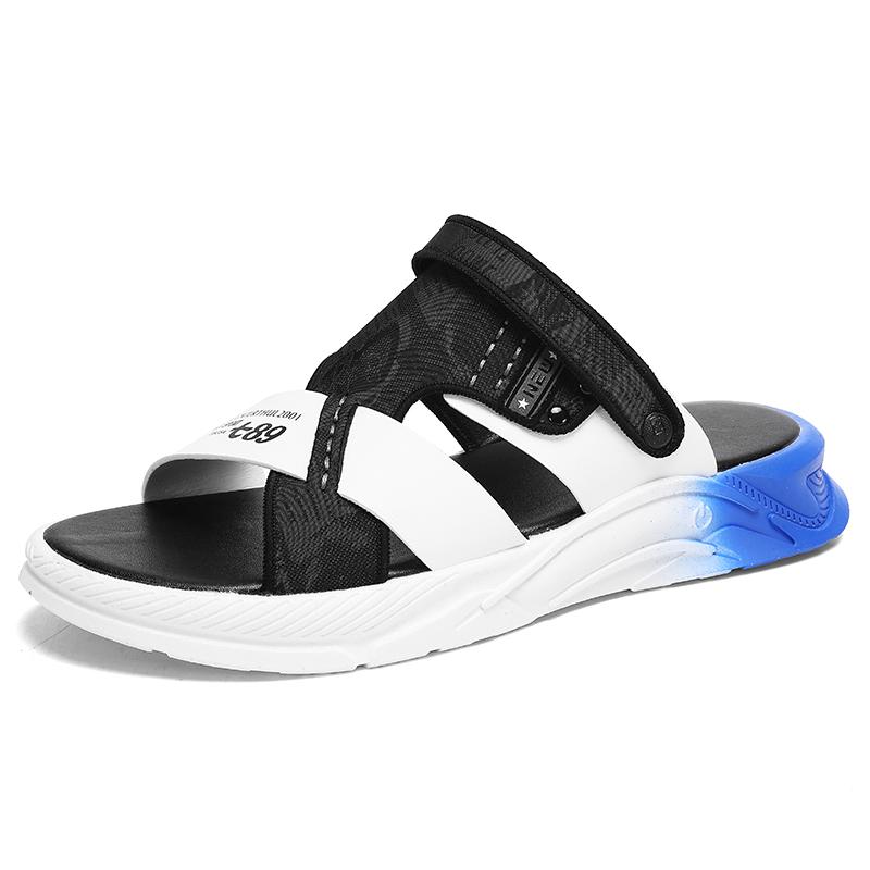 

Fashion 2025 Men s Beach Sandals Black Grey Green | Non-Slip Outdoor Shoes with Arch Support | Waterproof & Lightweight for Summer 39-44 39 чёрный