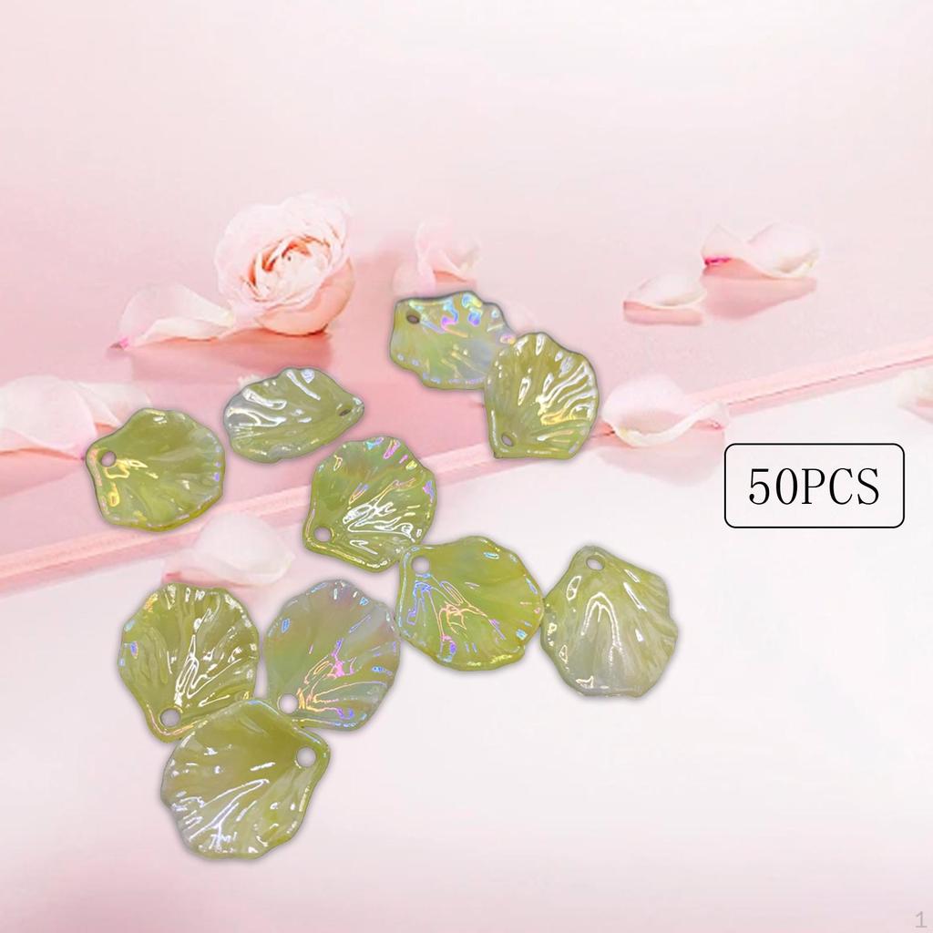 50 Pieces Children Hairpin DIY Peony Petals, Petal Hair Accessory ,Cute Pin Simulation Flower