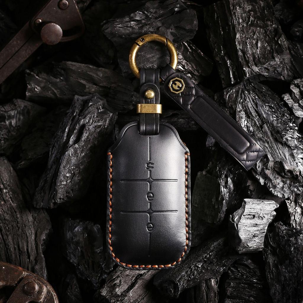 Leather Retro Key Cover for Geely Galaxy L7, L6, E8 Cars