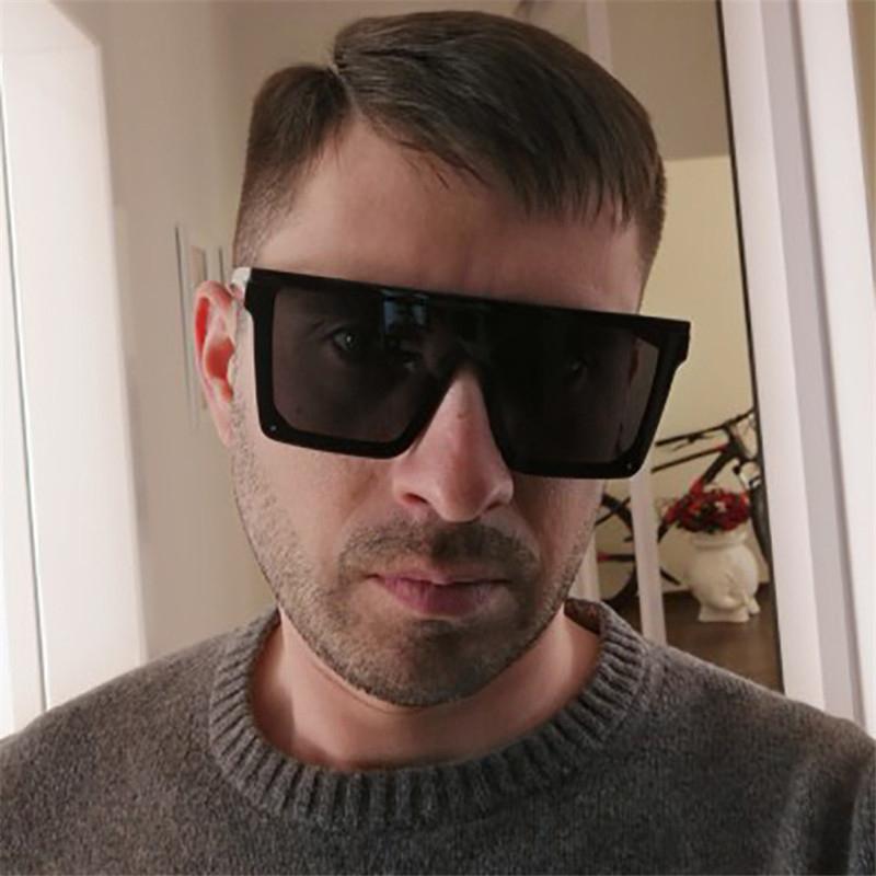 Vintage Square Sunglasses Man Brand Designer Retro Big Frame Sun Glasses Male Mirror Classic Fashion Cheap