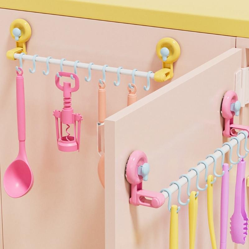 Nastavitelný posuvný háček na zeď s bezpečným přísavným mechanismem Pohodlný doplněk pro organizaci domácnosti