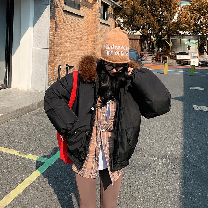 Autumn Winter Thicken Warm Parka Women Casual Sweety Solid Color Big Pocket Loose Hooded Coat Jackets Outwear