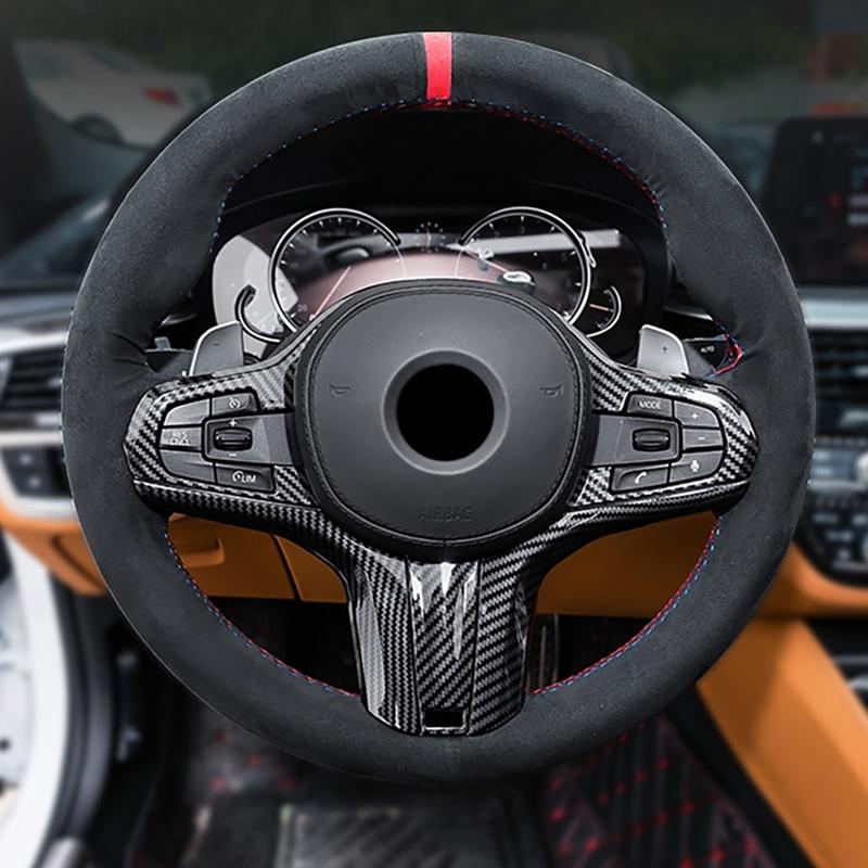 Car Steering Wheel Covers Trim Stickers Decoration For-BMW G30 X3 G01 X4 G02 X5 G05 X6 G06 2018-