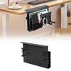 MIAODAM Deskside Storage Rack with New Tableside Pocket for Laptop Earphone Document Storage with 4 Hooks and Pen Office Home Use Clamp, Stand, Stand,