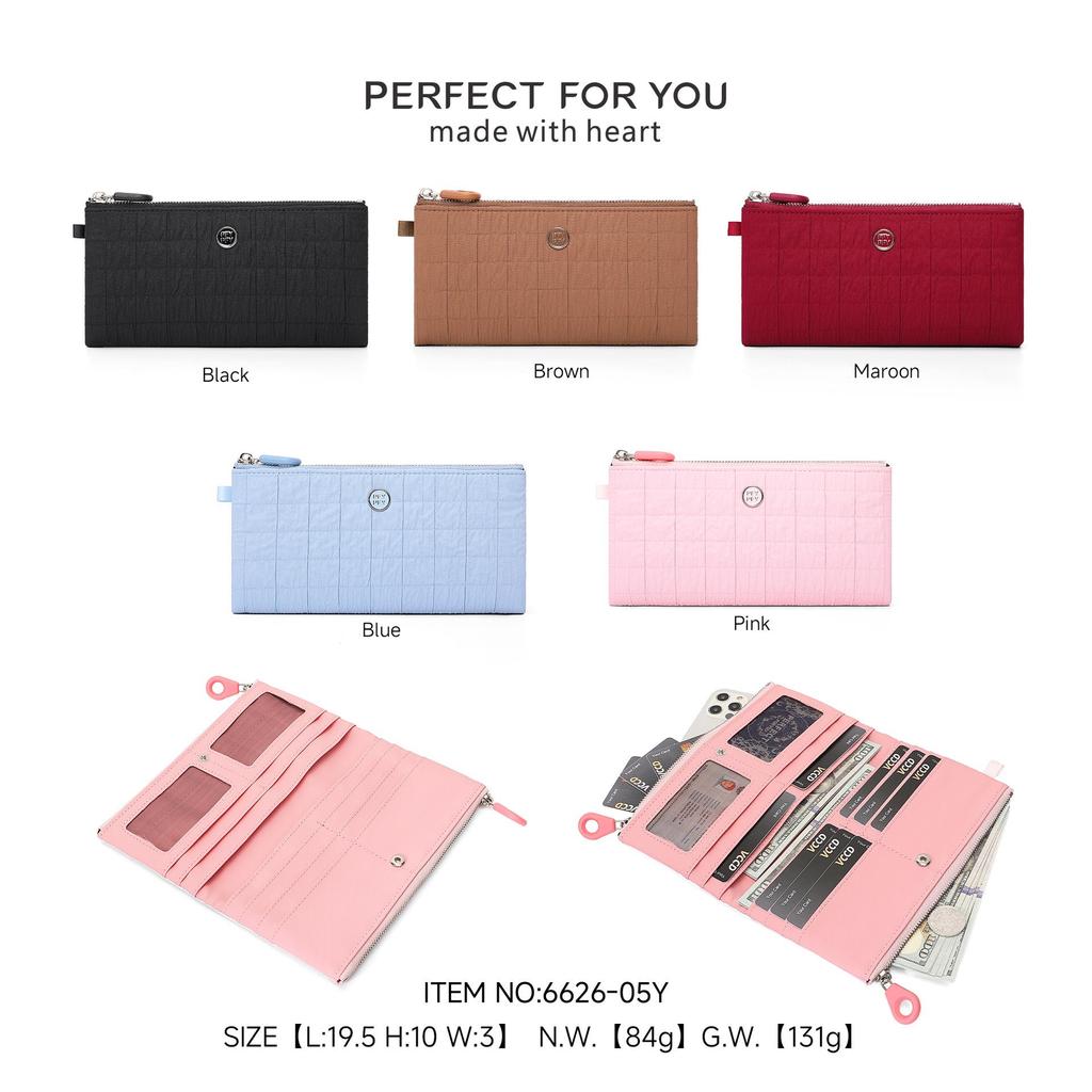 WEICHEN Women's Double Zipper Wallet: Large Capacity, Multiple Card Slots, Multi-functional Phone Bag & Coin Purse