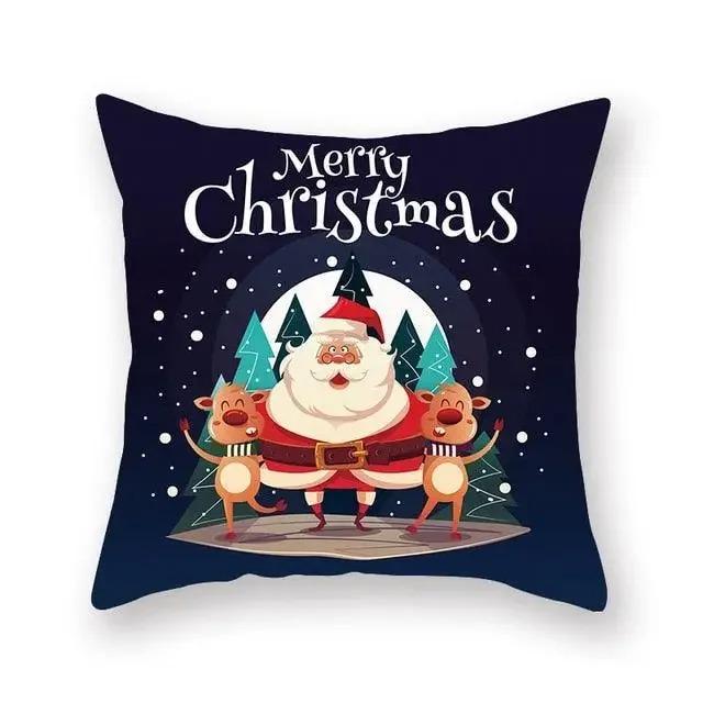 Christmas Themed Pillowcases Car Accessories Office Santa Claus Guest Sofa Home Pillowcases