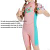 Kids Wetsuits Shorty Wetsuit Summer Sun Protection Diving Suit Girls Boys Back Zip Children Wet