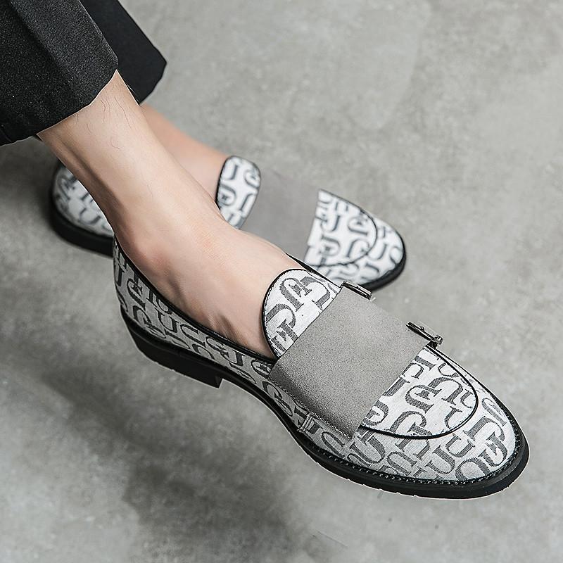 Fashion Hot Classic Men's Casual Leather Shoes Designer Dress Loafers Men Wedding Shoe Slip-On Comfortable Leather Flats Men Moccasins