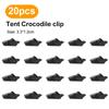 10/50/100pcs Sturdy Tent Clips Outdoor Tarpaulin Clips Anti-wind Fixed Camping Tent Hook Crocodile Clamp Clip for Outdoor Campin