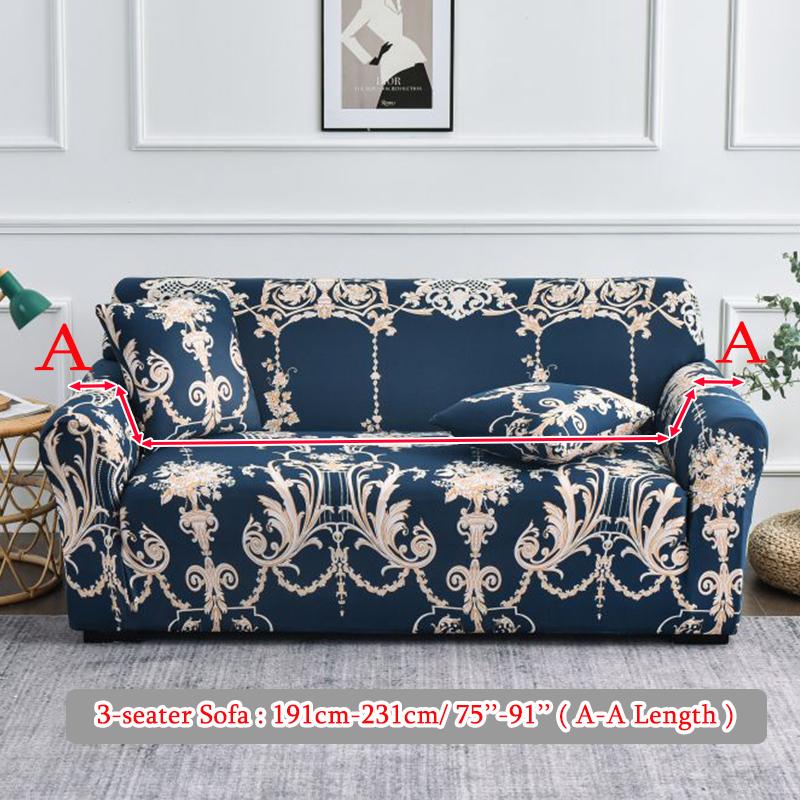 

1 шт. чехол для углового дивана, эластичный, полный, пылезащитный чехол для L-образного секционного дивана, подходит для домашних животных 3 seater темно-синий