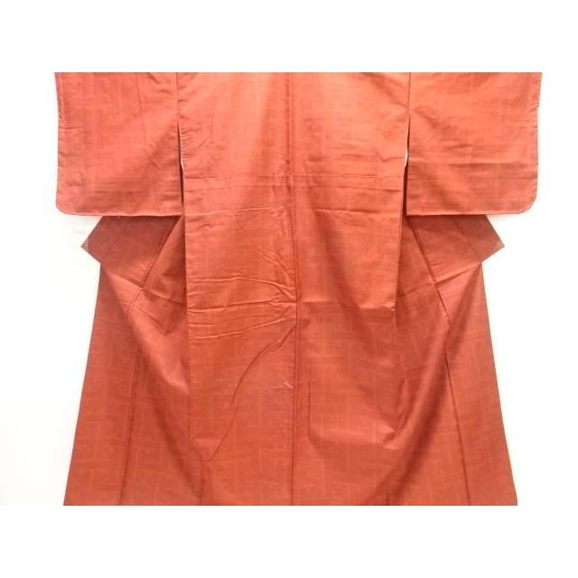 Hand-woven pongee kimono with Saaya pattern pattern [Taisho Roman] [Arrival] Sosou