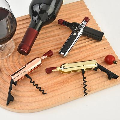 1 ks Magnetický skládací otvírák na víno Kreativní tvar Šetřící práci Nerezový otvírák na červené víno Gadget pro odstraňování pivních zátek