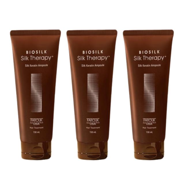 Silk Therapy Silk Keratin Line — No-Wash Treatment 60ml / Ampoule Essence 25ml / Ampoule Hair Pack 150ml (10 Options)