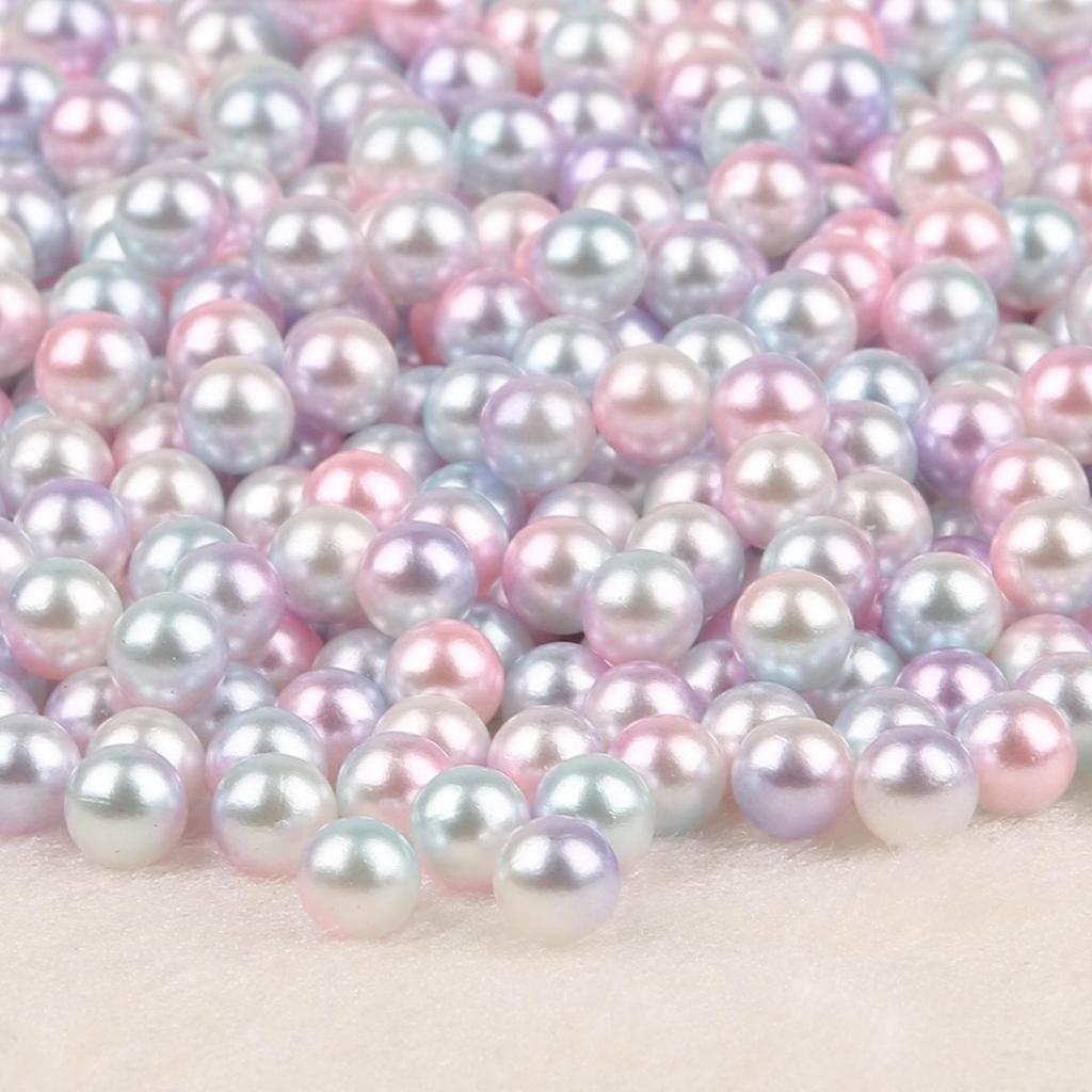 4-10mm Iridescent ABS Imitation Pearl Beads for DIY Decoration