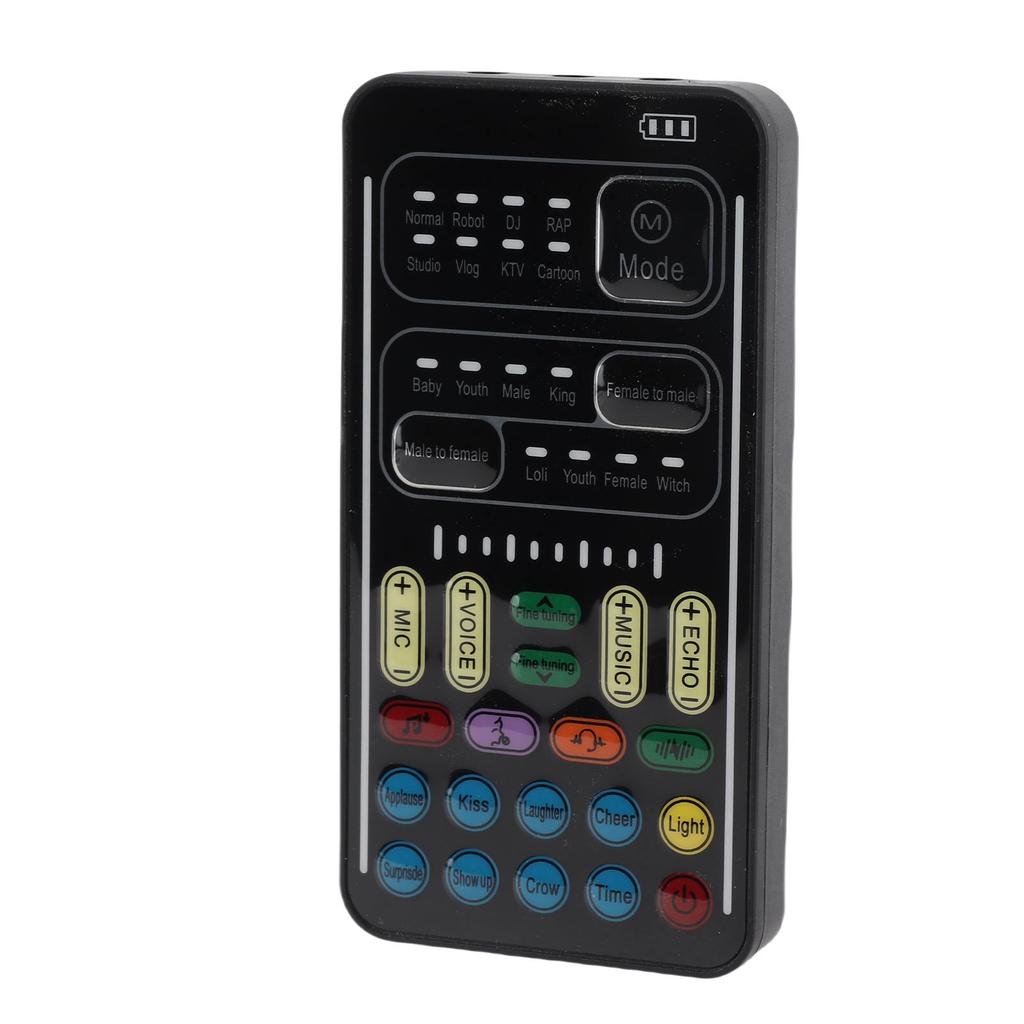 Voice Changer ABS Handheld Portable Multifunctional Sound Disguiser with 8 Sound Effects for Mobile