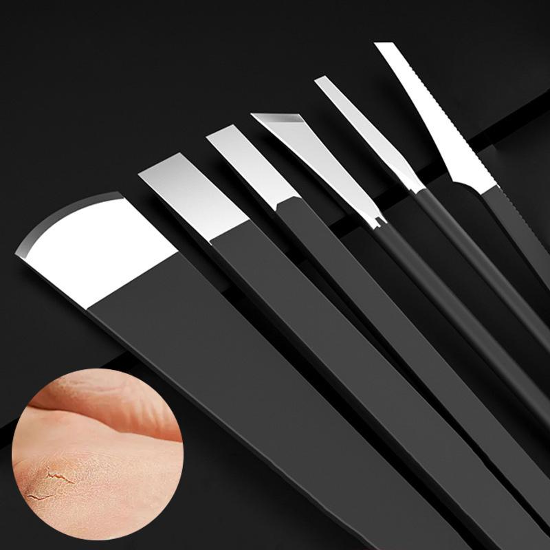 Sada nožů na pedikúru s nástroji na zastřihování nehtů k odstranění odumřelé kůže Škrabka na domácí opravu artefaktů v rýhách nehtů na nohou