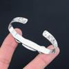 Daughters Day Sale Charoite Stone Wedding Bangle Bracelet 925 Sterling Silver