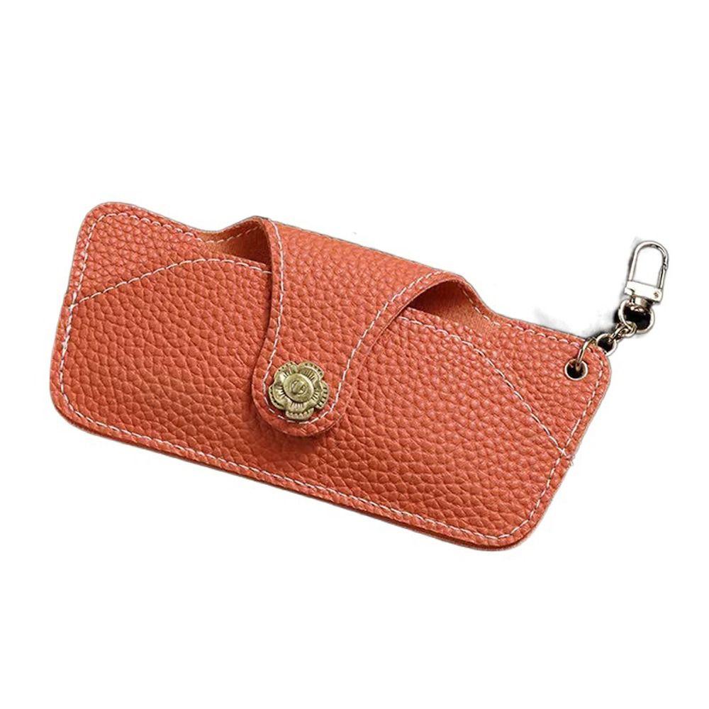 Holder Eyeglasses Protective Box PU Leather Sunglasses Bag Camellia Glasses Case Eyewear Holder