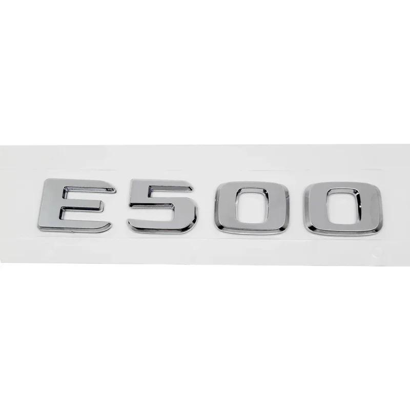 3D ABS E350 E350L E500 Trunk Rear Logo Badge Emblem Sticker For Mercedes Benz E Class W207 W210 W211 W212 W213 Accessories