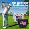Golf Club Head Cover for Woods Driver Fairway Hybrid Faux Leather Mallet