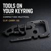 Multifunction EDC Carabiner Tool With Bottle Opener 1/4 Bit Driver Pocket Keychain Tool For Camping Hiking Cycling 4