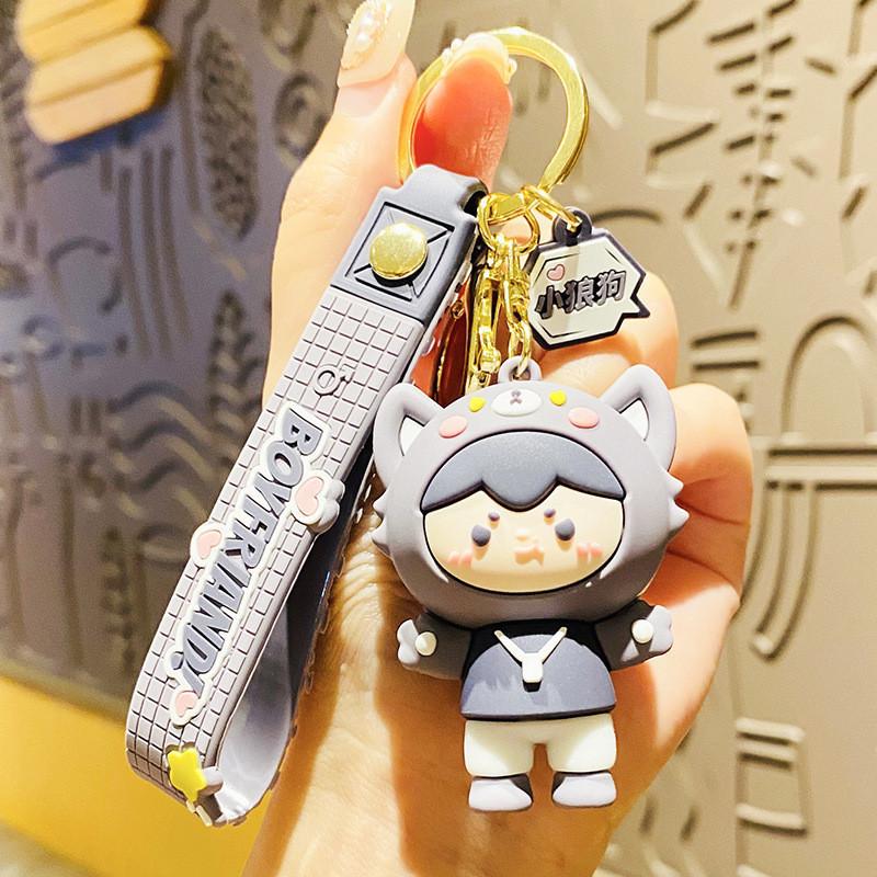 

Собака Мультяшный Очаровательный Брелок Милый Силиконовый Щенок Шарм для Сумки Для Подарков Аксессуары И Cute Wolf