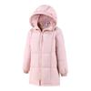 2025 figure-flattering down cotton coat, thick cotton coat, hooded cotton-padded coat for female students, large size, medium and long cotton coat