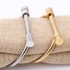 European and American Three-color Titanium Steel Horseshoe D-shaped Women’s Bracelet
