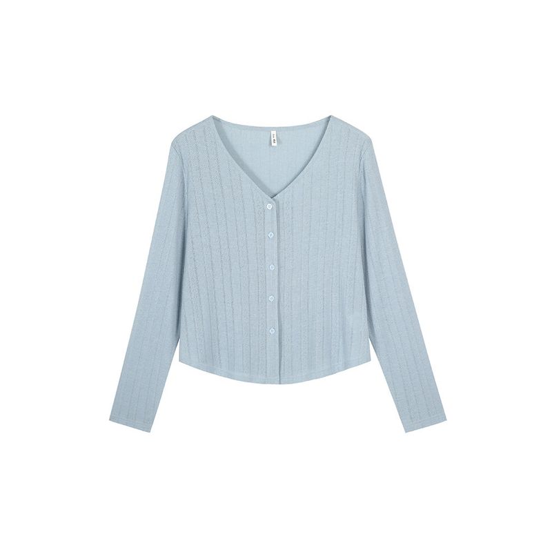 New Arrivals for Plus-Size Women: V-Neck Korean-Style High-End Cardigan, Versatile, Slimming, Covering the Body, Lightweight Sun-Protection Jacket