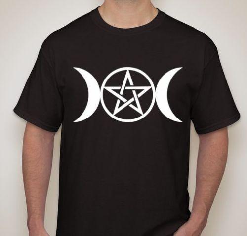Wiccan Pagan Triple Moon Goddess Pentacle T-shirt t shirt Unisex T-Shirt