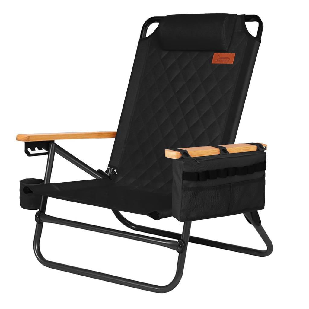 DesertFox Camping Reclining Outdoor Backrest Angle Adjustable In 4 Low Chair with Cooler Lightweight Capacity For STTJBB Chair, Chair, Chair, Levels,