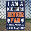 1pc Retro Denver Football Aluminium Metal Sign 8x12in Home Bar Man Cave Wall Decor