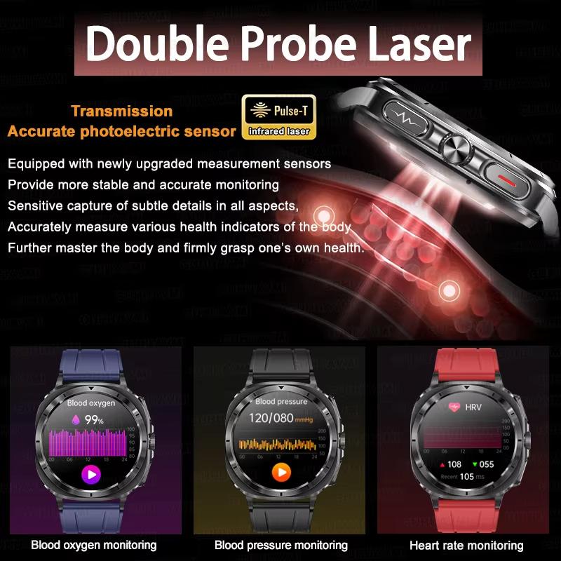 2025 Neue Gesundheitsuhr 7 Ultra Smartwatch Harnsäure Blutfette EKG+PPG Blutdruck Herzfrequenz Smartwatch