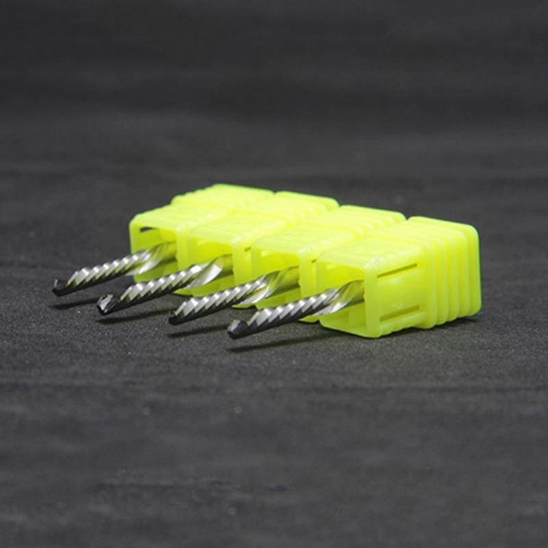 Solid Spiral Steel Mill Cutters for CNC Router,Compression Wood End Mill High-Speed Cutters Continuous Cutting Tool