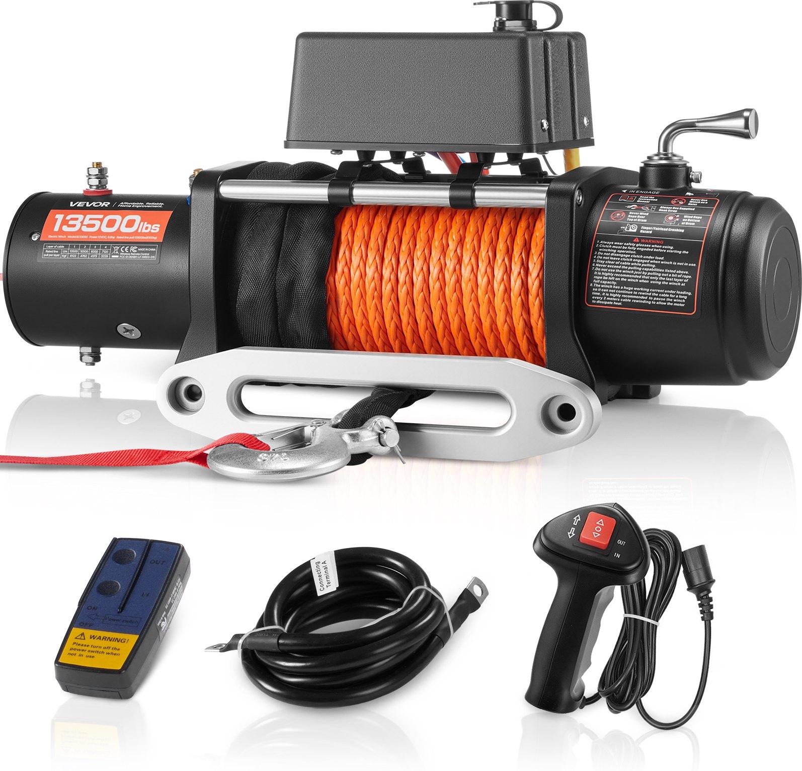 VEVOR Electric Winch, 13,500 lbs