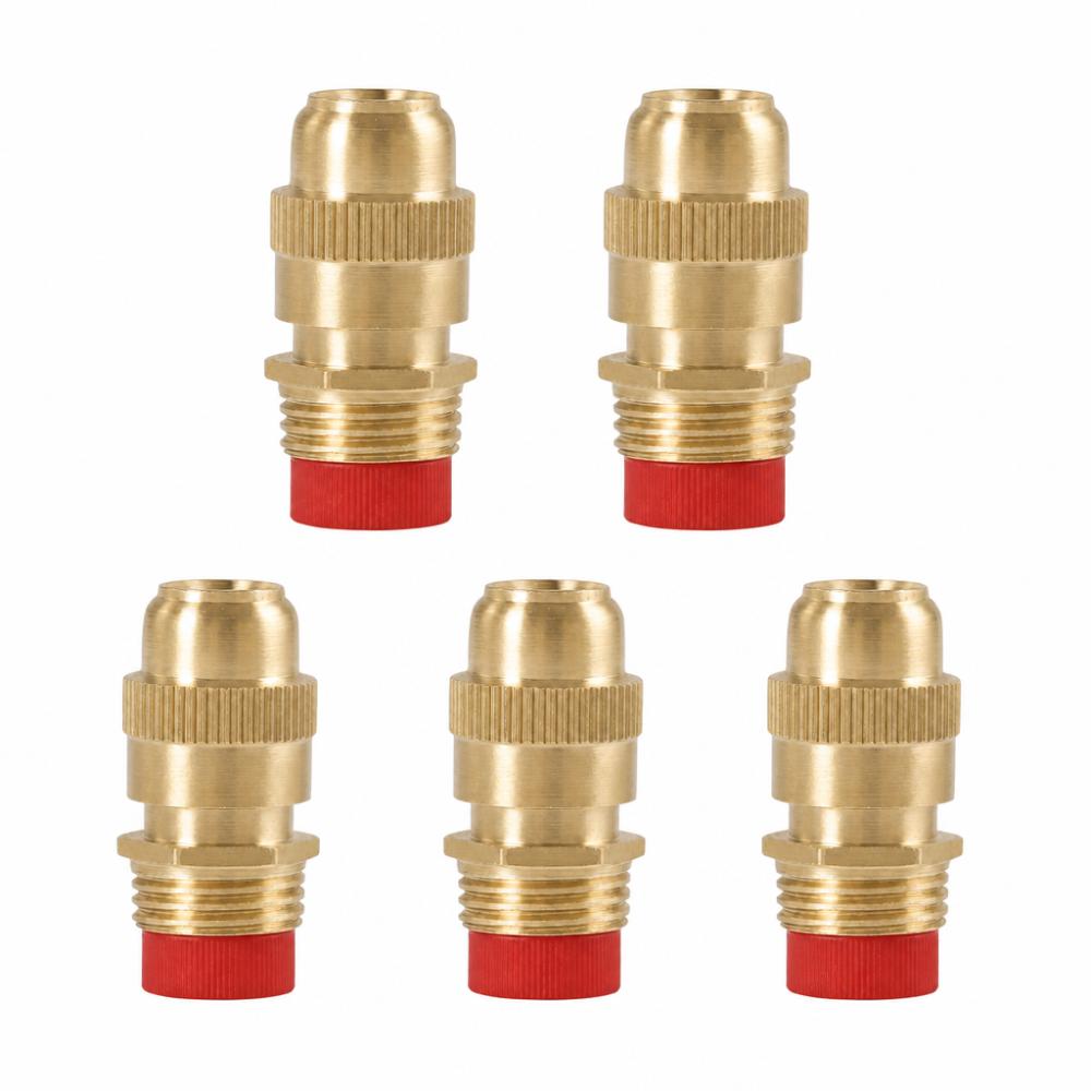 5PCS Brass Spray Nozzle Gold Irrigation Nozzle Durable Misting Nozzle  Garden Irrigation S