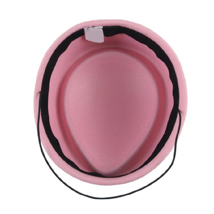 Vintage Fascinator Beret Hat Wool Derby Flower Patched Hats for Cocktail Party Flower Bowler Hat 1920s Lady Church Hat