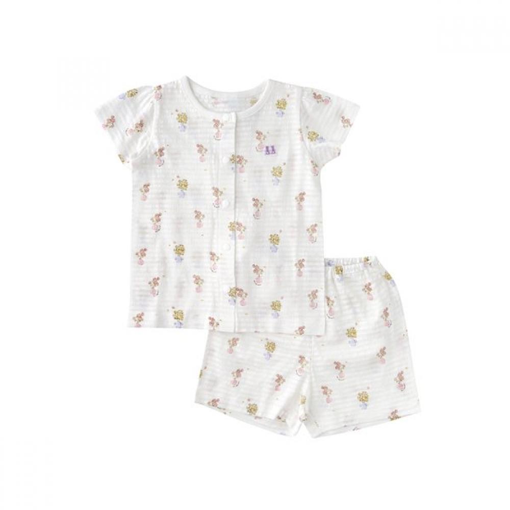 

Mink Mui Botanic Flower Short Sleeve Underwear 36370 054 20 WH/6 months (75)