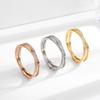 Temperament Cross Diamond Titanium Steel Ring Women's Niche Design Sense Stainless Steel Ring Tide Jewelry