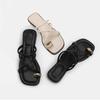 Sommer Damen Absatz Sandalen Slipper Flacher Absatz Römische Schuhe Niedrige Absätze Sandalen Schuhe Damen Gladiator Offene Zehen Strand Damen