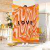 Anime Popula Dopamine Throw Lightweight 240G Flannel Blanket Soft Skin-Friendly For Summer Cooling