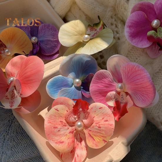 Women Hair Clip 3D Flower Decor Strong Grip Bang Hair Pin Photo Shoot Flower Styling Hairpin Hair Accessories