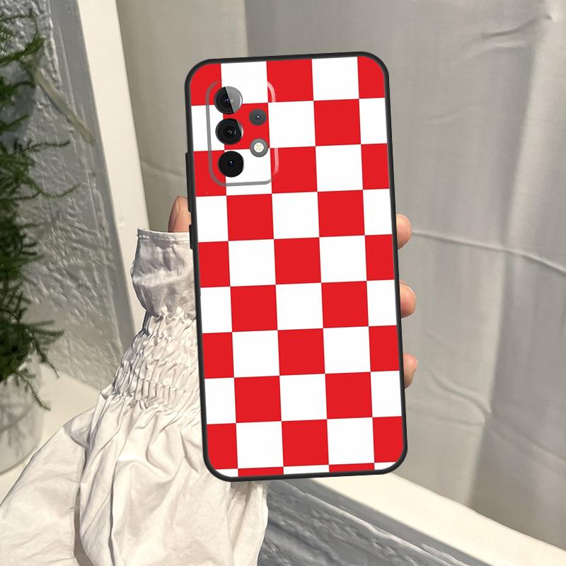 Croatia Flag Case For Samsung Galaxy A56 A36 A16 A06 A54 A34 A14 A13 A53 A12 A22 A32 A52 A35 A15 A55 A17