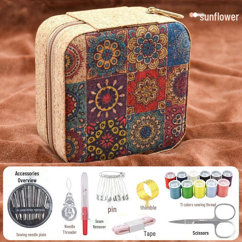 Portable Needle and Thread Kit - Home DIY Sewing Tool Set, Household Sewing Box