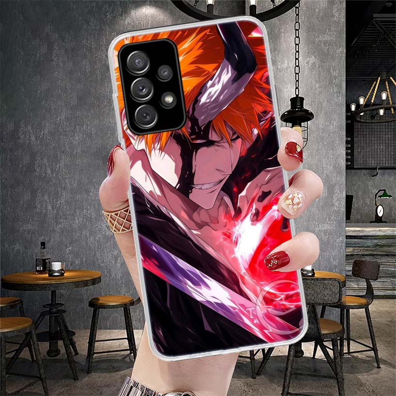 Kurosaki Ichigo Bleach Soft Phone Case For Samsung Galaxy S22 S23 S24 S25 Edge S26 Ultra S20 FE S21 Plus + Fundas Coque Galaxy S