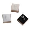 Solid Color Wedding Ring Box Earrings Rings Organizer Ring Holder Case Wooden Jewelry Show Props