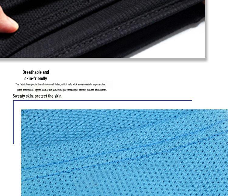Breathable Football Leg Guards with Mesh and Sweat-Wicking Sock Sleeves