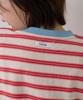 Sayu Striped Biscuit Short Sleeve Tee Red