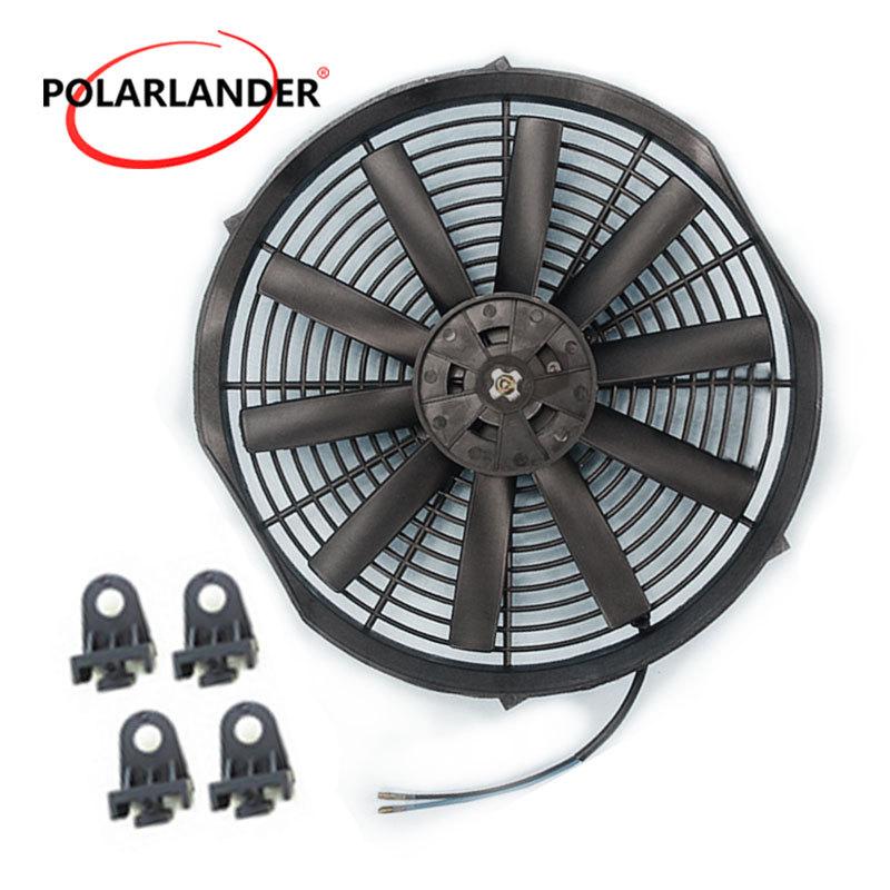 Universal 12   Electric Condenser Cooling Fan 12V / 24V for Street Hot Rod Classic Muscle Car